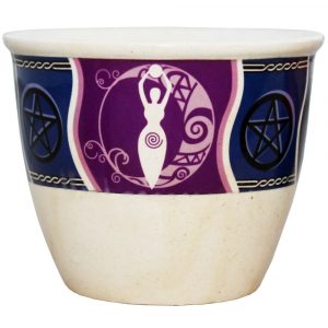 Goddess Print large smudge bowl