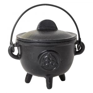 Cast Iron Celtic Triquetra cauldron
