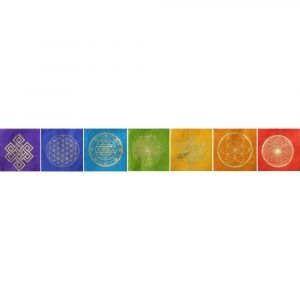 Sacred geometry paper flags