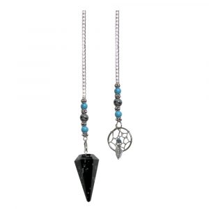 Snowlake Obsidian Dream Catcher Pendulum