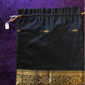 Black Gold trim Oracle / Tarot Bag